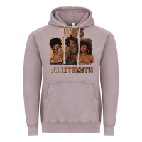 Vintage Zinc 1865 juneteenth melanin with afro Vintage Hoodie - texasbilliewilder