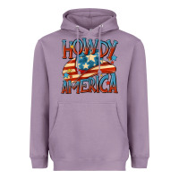 Lavender howdy america Heavyweight Hoodie - MaliasSmallBusiness