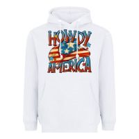 White howdy america Heavyweight Hoodie - MaliasSmallBusiness