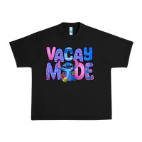 Black vacay mode stitch Urban Heavy Tee - Zillion Design Studio