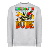 Heather Grey kindergarten dude Heavyweight Sweatshirt - texasbilliewilder