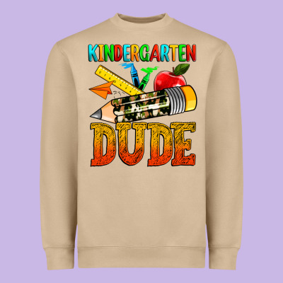Kindergarten Dude Heavyweight Sweatshirt Designed By Texasbilliewilder