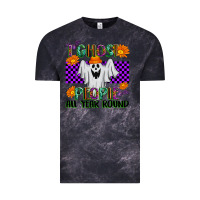 Cloud Black I Ghost People All Year Round Vintage Tee - texasbilliewilder