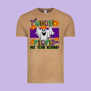 I Ghost People All Year Round Vintage Tee Designed By Texasbilliewilder