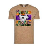 Vintage Coffee I Ghost People All Year Round Vintage Tee - texasbilliewilder