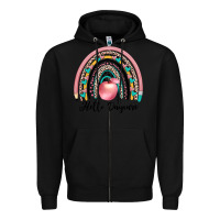 Black hello daycare Zipper Hoodie - JahusDesignShop