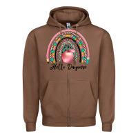 Chestnut hello daycare Zipper Hoodie - JahusDesignShop