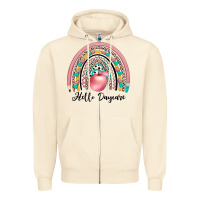 Sandshell hello daycare Zipper Hoodie - JahusDesignShop