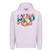 Lilac Hop Bunny Easter Premium Hoodie - BundleAndBundleShop