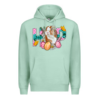 Seafoam Hop Bunny Easter Premium Hoodie - BundleAndBundleShop