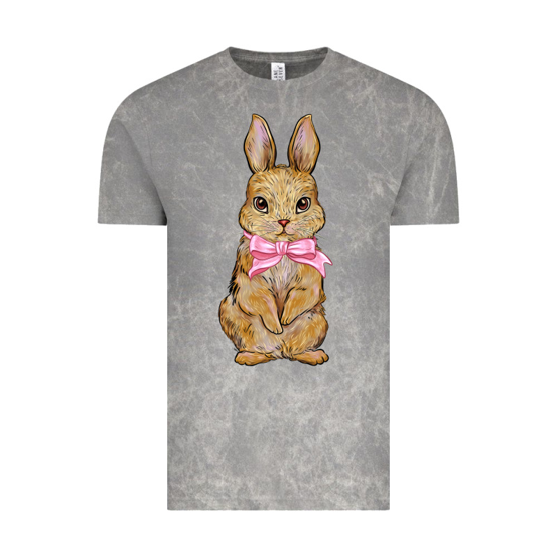 Easter Rabbit Pink Flowers Vintage Tee by BarkalooDesign | Teevron
