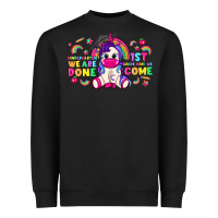 Black kindergarten we are done 1st here we come with unicorn Heavyweight Sweatshirt - texasbilliewilder