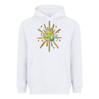 White here comes the sun Heavyweight Hoodie - MaliasSmallBusiness