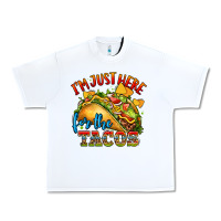 White im just here for the tacos Urban Heavy Tee - CTS Tumbler Store