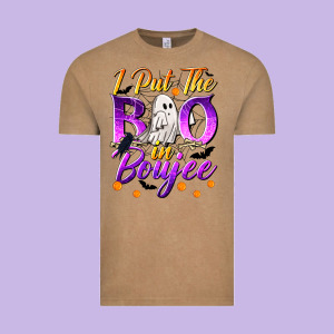 I Put The Boo In Boujee Vintage Tee Designed By Texasbilliewilder