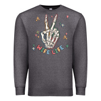 Charcoal Heather wife life Premium Sweatshirt - MaliasSmallBusiness