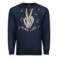 Navy wife life Premium Sweatshirt - MaliasSmallBusiness