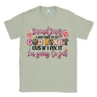 Matcha sometimes i just have to let god fix it Classic Tee - JahusDesignShop