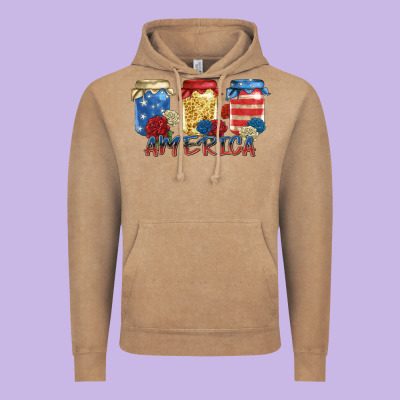 America Mason Jar Vintage Hoodie Designed By Zillion Design Studio