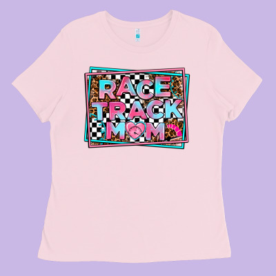 Race Track Mom Ladies Tee Designed By Adodesignshop
