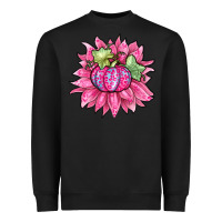 Black sunflower pumpkin breast cancer Heavyweight Sweatshirt - Zillion Design Studio