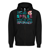 Black i create smile what is your superpower Zipper Hoodie - AdoDesignShop