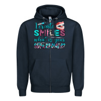 Navy i create smile what is your superpower Zipper Hoodie - AdoDesignShop