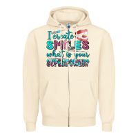 Sandshell i create smile what is your superpower Zipper Hoodie - AdoDesignShop