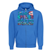True Royal i create smile what is your superpower Zipper Hoodie - AdoDesignShop