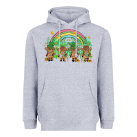 Heather Grey st patrick's day baby highland cow Heavyweight Hoodie - MaliasSmallBusiness