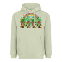 Matcha st patrick's day baby highland cow Heavyweight Hoodie - MaliasSmallBusiness
