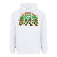 White st patrick's day baby highland cow Heavyweight Hoodie - MaliasSmallBusiness