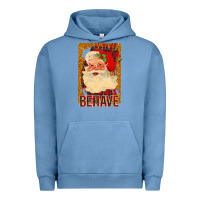 Pigment Pebble Blue Santa Behave Urban Hoodie - Bettercallsaul