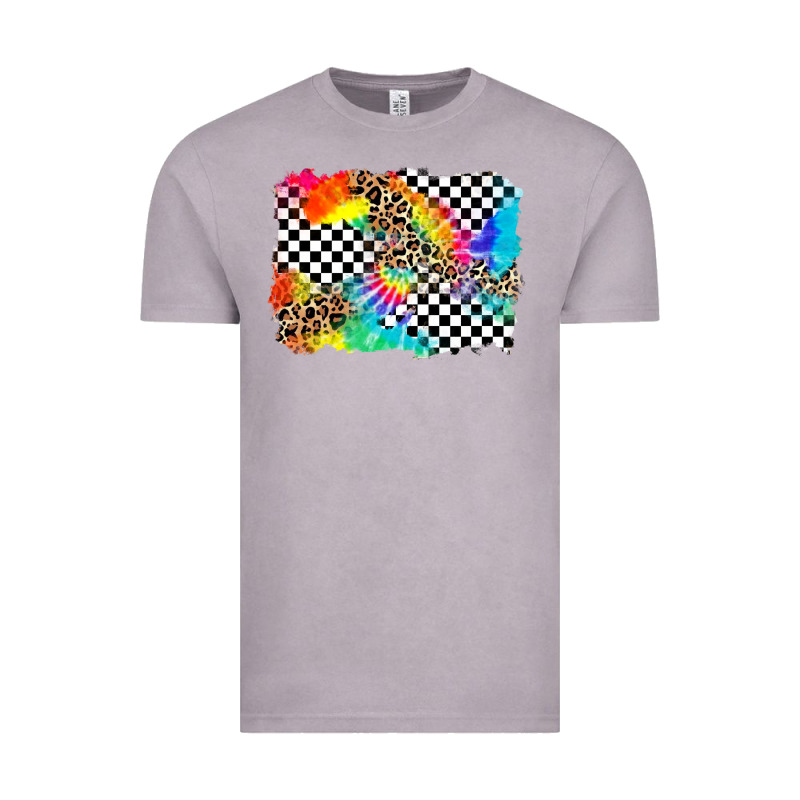 Race Leopard Tie Dye Background Vintage Tee by Zillion Design Studio | Teevron