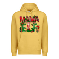 Antique Gold Christmas Mama Elf Premium Hoodie - BundleAndBundleShop