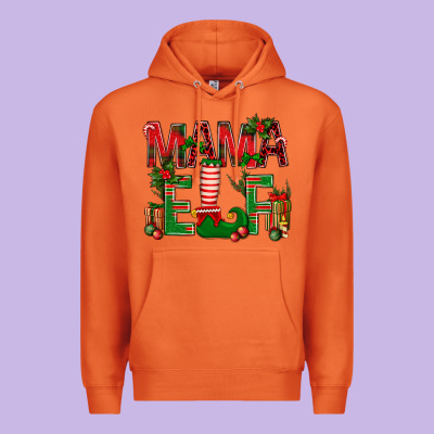 Christmas Mama Elf Premium Hoodie Designed By Bundleandbundleshop