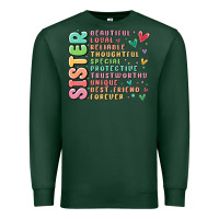 Sports Green sister beautiful loyal reliable Premium Sweatshirt - MaliasSmallBusiness