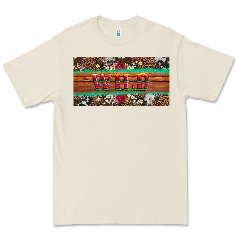 Western Wild And Floral Leopard  Cowhide Licanse Plate Premium Tee by Artiststas | Teevron