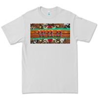 Dove Grey western wild and floral leopard  cowhide licanse plate Premium Tee - Artiststas