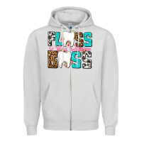 Dove Grey floss boss Zipper Hoodie - AdoDesignShop