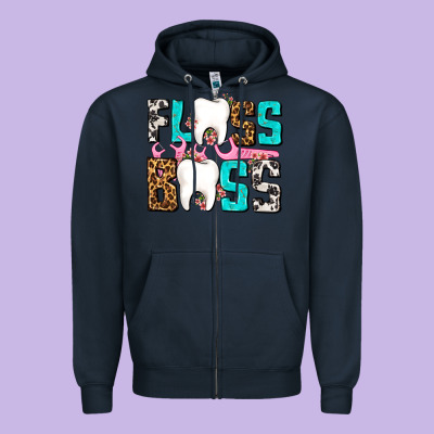 Floss Boss Zipper Hoodie Designed By Adodesignshop