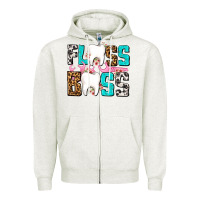 Oatmeal Heather floss boss Zipper Hoodie - AdoDesignShop