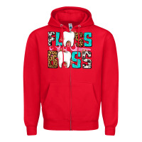 Red floss boss Zipper Hoodie - AdoDesignShop