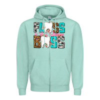 Seafoam floss boss Zipper Hoodie - AdoDesignShop