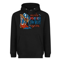 Black make america cowboy again Heavyweight Hoodie - MaliasSmallBusiness