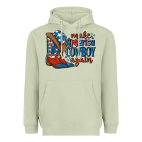 Matcha make america cowboy again Heavyweight Hoodie - MaliasSmallBusiness
