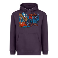 Plum make america cowboy again Heavyweight Hoodie - MaliasSmallBusiness
