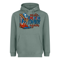 Sage make america cowboy again Heavyweight Hoodie - MaliasSmallBusiness