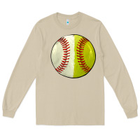 Mushroom half baseball softball Long Sleeve Tee - JahusDesignShop