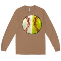 Toasted Coconut half baseball softball Long Sleeve Tee - JahusDesignShop